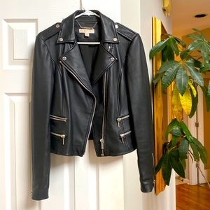 MICHAEL Michael Kors Leather moto jacket